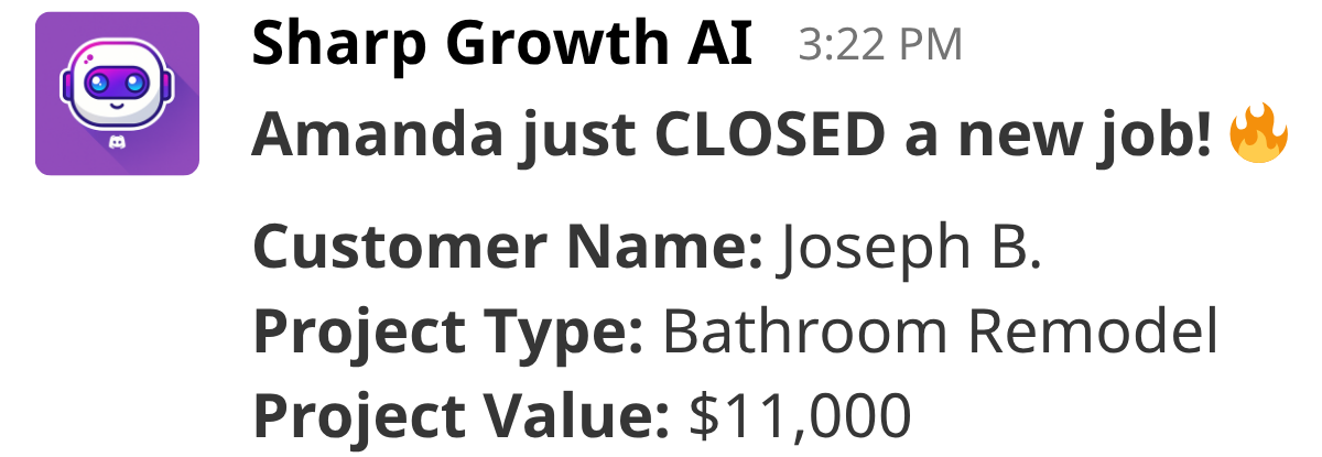 Sharp Growth client result 5