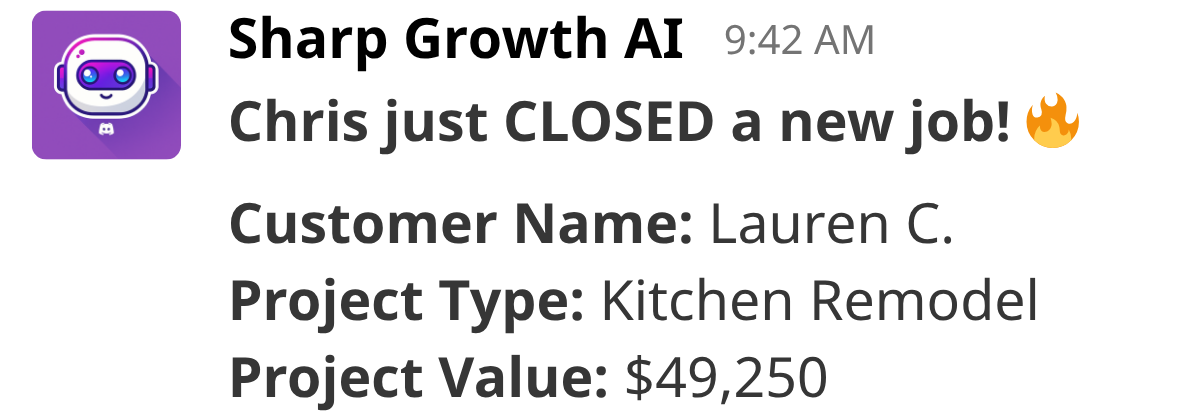 Sharp Growth client result 6